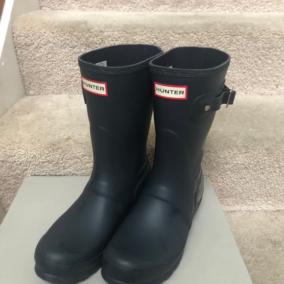 Hunter boots size 7 blue - Picture 2 of 5